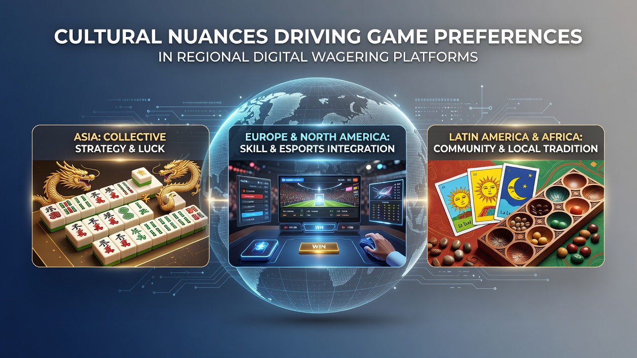 Cultural influences on digital wagering game choices across regions
