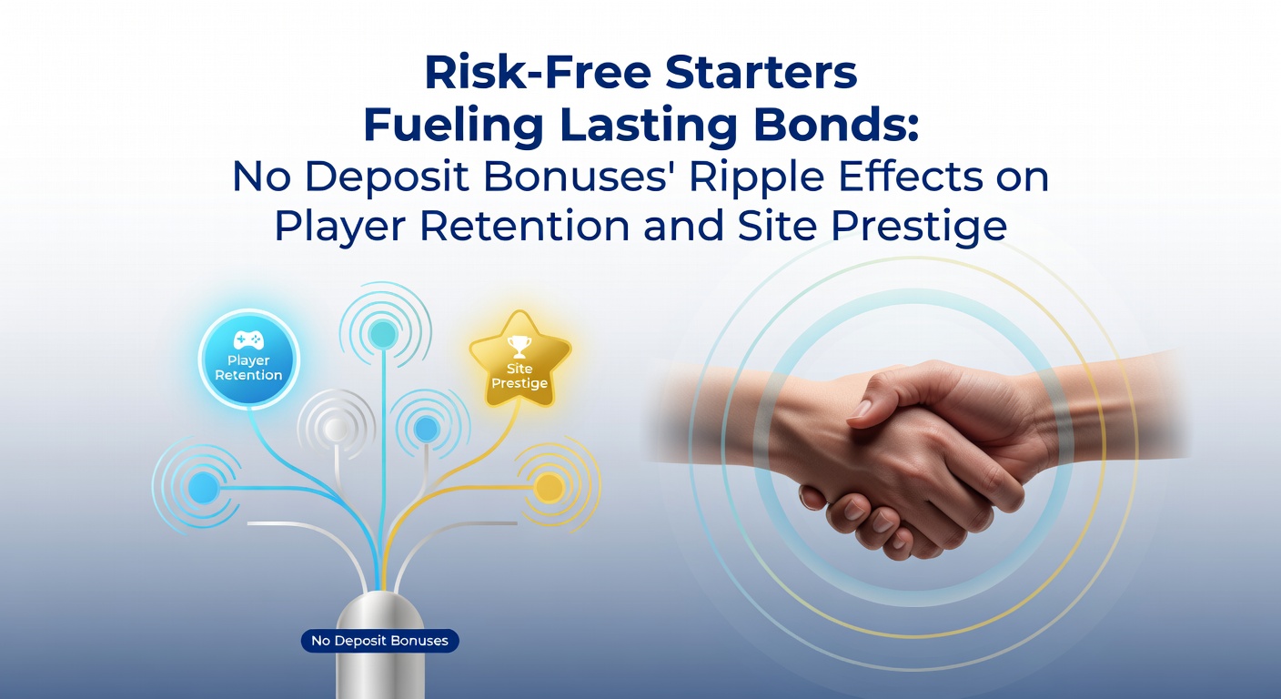 Visual representation of a no deposit bonus transforming into long-term player loyalty and casino reputation growth
