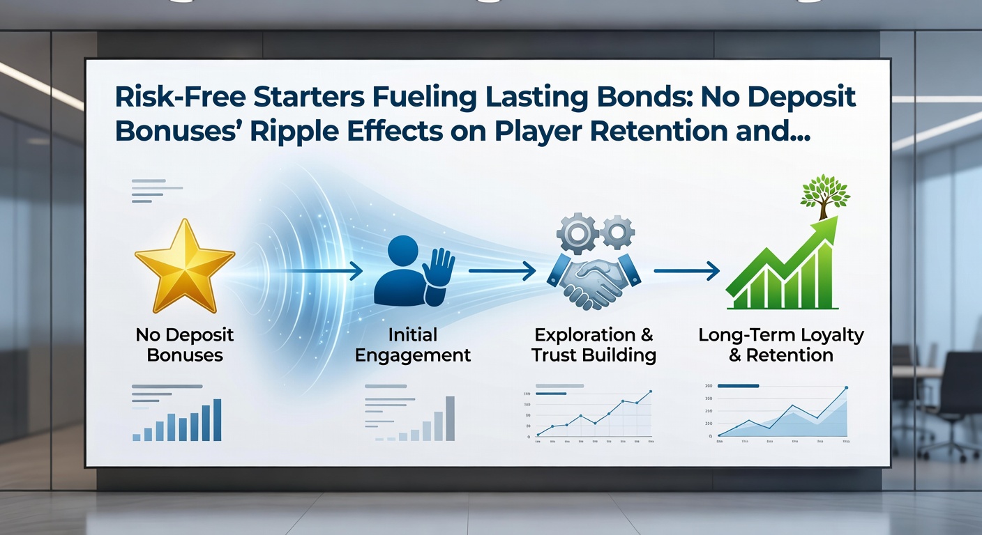 Chart depicting no deposit bonus impact on retention metrics and casino prestige rankings over time