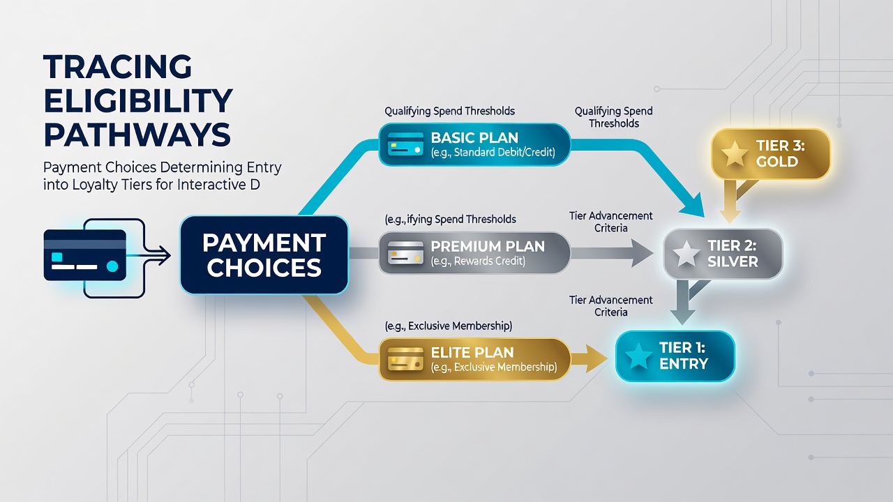 Mobile device screen displaying loyalty tier dashboard connected to payment history for live dealer eligibility