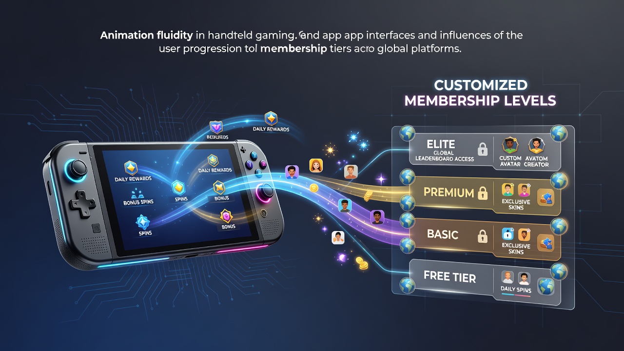 Smooth animation transitions in a mobile gaming app interface guiding users from welcome screen to initial rewards